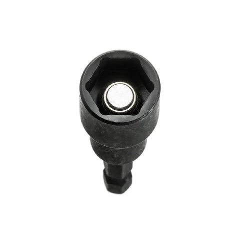 Top view of a magnetic tip nut driver from the Five Piece SAE Impact Magnetic Nut Driver Set Two And A Half Inch Pro Grade Nut Setters