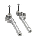 Beefy Aluminum RC Plane Landing Gear Set 70mm To 175mm Spring-Back Damping Kneeling Retractable Gear shown upright