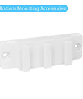 Retractable Baby Gate Replacement Parts Kit White Full Hardware Set With Wall Mount Brackets Latches Anchors And Screws For Retractable Baby And Pet Gates Must Have Easy Install Included, bottom mounting accessory
