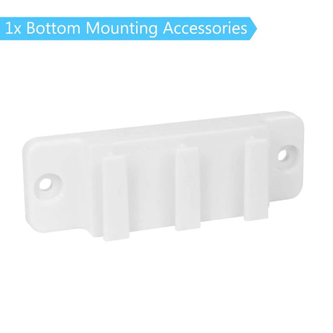 Retractable Baby Gate Replacement Parts Kit White Full Hardware Set With Wall Mount Brackets Latches Anchors And Screws For Retractable Baby And Pet Gates Must Have Easy Install Included, bottom mounting accessory