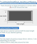 Customization instructions for Top Shelf White Aluminum Louvered Ceiling Access Panel With Built In Filter Screen 38 By 40 Inches