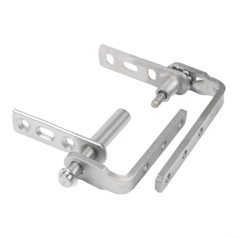 Heavy Duty Stainless Steel Double Action Door Hinges With Self Return Spring For Cafe Bar And Saloon Built Tough Dual Swing Hardware, close-up view.