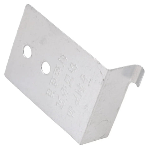 Close-up of stainless steel bracket from 100 Pieces Door Frame Corner Fixer And Installation Bracket Set