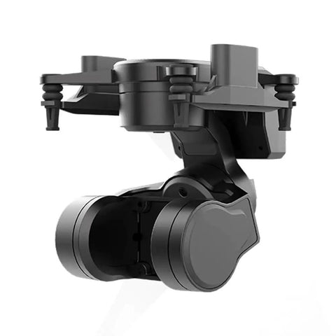 Three Axis FPV Camera Gimbal With Head Tracking And Pan Tilt Mount, UART PWM Control, C-20T Model, black gimbal front view