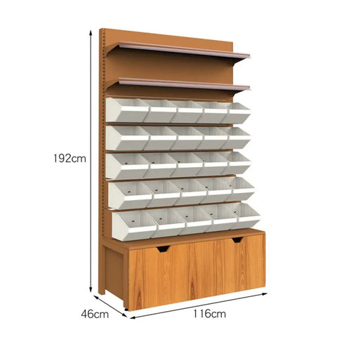 7 Tier Adjustable Metal Wire Shelving Rack With Wood Shelves Heavy Duty Garage Storage Beast 75.6 Inch Tall For Warehouse Pantry Supermarket And Office Utility Shelf Rock Solid Build displaying plastic bins and wooden base.