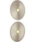 Kapex KS 120 Universal And Fine Tooth Blade Set For Precise Miter Saw Work Includes Fine Tooth Blade And Universal Blade For Clean Cuts Built For Pro Grade Performance HW 260X2.5X30 W80 showing dual blades