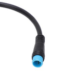 Close-up of Electric Bike Display Extension Cable With Control Button For P850C Compatible Ebike Dashboard Replacement Monitor Panel