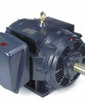 Heavy Duty 100 Hp Three Phase Electric Motor 1800 Rpm 230/460 Volt 404T Frame with a robust blue casing and exposed shaft.