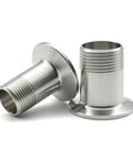 KOKYLEZN external thread sleeve pipe fitting, stainless steel adapter (SS304/316), two-piece with flange