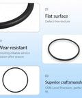 Rock Tumbler Drive Belt showing flat abrasion-resistant Buna N surface and precise fit for Thumler's models A-R1 to Model B401.