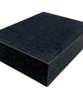 Granite Surface Plate 6 By 8 By 2 Inches Grade B 0 Ledge Precision Ground For Flatness Plus Minus 0.0001 Inch Machining Reference Tool Meets GGG P 463C Certificate Of Inspection Included angled view