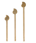Leaf Shaped Cabinet Key Latch Three Pack Brass Locking Pin For Home Furniture, vintage style bolt lock hardware set