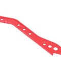 Workhorse Woodworking Safety Push Sticks Two Pack Red Plastic Wood Guide Tool with ergonomic handle shown at angle.