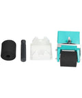 Portable Adhesive Roller Drum For Woodworking Projects Delivers Slick Glide Of Liquid Glue Over Pvc And Latex Veneer with black foam cylinder.