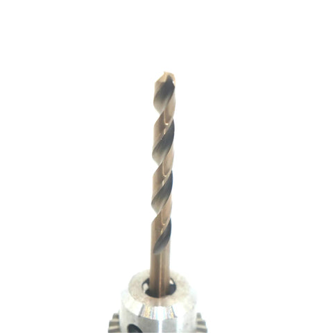 Pro Grade 5 Percent Co Alloy Drill Bits Set 1.5mm To 6.5mm 13 Pieces High Speed Steel close-up of single bit tip