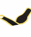 Adjustable Magnetic Wristband For Screws And Small Metal Parts, Durable Nylon Strap Built For DIY Pros, Home Renovation, Woodworking And Crafts, Keeps Fasteners Handy And Within Reach On The Job black and yellow magnetic wristband with adjustable nylon strap