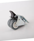 Beast Mode 2 Inch Twin Caster Wheels With Brake Rock Solid Swivel Plate Casters featuring TPR rubber and steel brackets.
