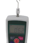 Accurate Digital Force Gauge 1N To 10N Portable Push And Pull Meter For Quality Assurance And Testing With Built In Sensor Delivers Precise Readouts And High Accuracy For QA Checks Material Testing And Quality Control close-up with hook attachment