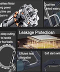 Pro Grade Brushless Electric Concrete Ring Saw With Dual Blade Kit For Crushing Through Granite Brick And Masonry With Beast Mode Performance On Job Sites features, including brushless motor and leakage protection.