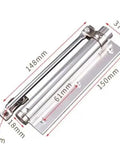 Heavy Duty Automatic Door Closer With Adjustable Aluminum Alloy Hydraulic Spring System dimensions shown for home or office use.