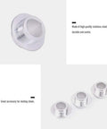 Stainless Steel Skate Bearing Spacers 15Pcs Bushing Replacement Kit for Roller Skates Inline Skates 8mm Inner Diameter 17.5mm Outer Diameter