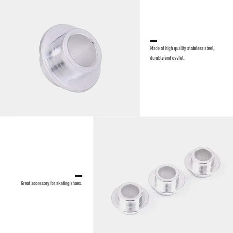 Stainless Steel Skate Bearing Spacers 15Pcs Bushing Replacement Kit for Roller Skates Inline Skates 8mm Inner Diameter 17.5mm Outer Diameter