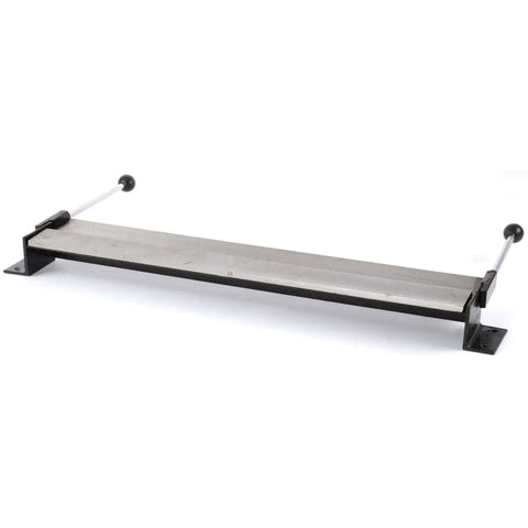 Heavy Duty 17 Gauge Bending Brake For 30-Inch Wide Sheet Metal, 0 To 90 Degrees Bends, Benchtop Tool With Two Front Handles