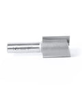 Carbide Tipped Straight Plunge Router Bit Built For Heavy Duty Production 1 Inch Diameter, 1-1/4 Inch Cutting Height, 1/2 Inch Shank, Two Flutes For Minimal Vibration And A Smooth Finish, 2-7/8 Inch Overall Length on white background.