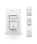 4 Pack In Wall PIR Motion Sensor Light Switch for Hands-Free Lighting with Auto On Off, Single Pole Activation, UL Listed