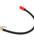 Heavy Duty Tire Inflator Extension Hose With 40 Cm Flexible Quick Clip Chuck, black braided hose with brass chuck