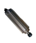 Heavy Duty Water Cooled Spindle Motor Delivers Badass Torque At 24000 Rpm With Er25 Collet, silver, angled view.