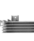 Upgrade Your Ride With This High-Performance Transmission Oil Cooler For Lexus RX350 And RX350L Models From 2016 To 2018 Built Rock Solid Standard For Peak Cooling Power And Smooth Shifting Without Any Hiccups Or Overheating Issues On The Road! aluminum transmission oil cooler core with mounting tabs, side view