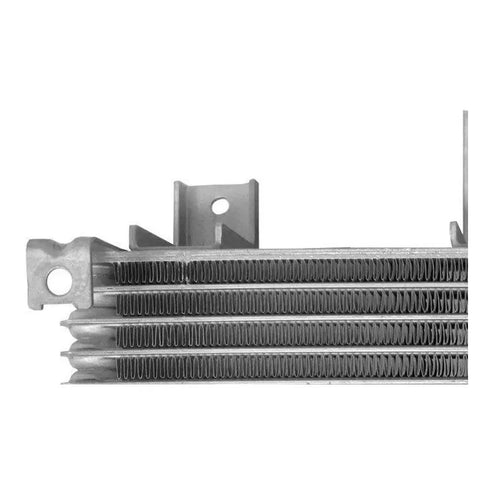 Upgrade Your Ride With This High-Performance Transmission Oil Cooler For Lexus RX350 And RX350L Models From 2016 To 2018 Built Rock Solid Standard For Peak Cooling Power And Smooth Shifting Without Any Hiccups Or Overheating Issues On The Road! aluminum transmission oil cooler core with mounting tabs, side view