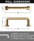 Antique Brass Cabinet Pulls Set Of 6 For Kitchen And Dresser Solid Zinc Alloy Drawer Handles Vintage Industrial Vibe dimensions