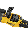 DeWalt Flexvolt 60V Max Brushless Pipe Threader Kit With Die Heads, cordless power tool showing battery compartment and 9.0Ah battery.