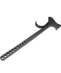 Black Aluminum Truss Hammer And Pin Remover Tool For Stage Lighting Two In One Rigging Hammer For Truss Assembly And Disassembly Quiet Pin Insertion And Removal Spigot Lighting Fit Heavy Duty Stage Gear, side view
