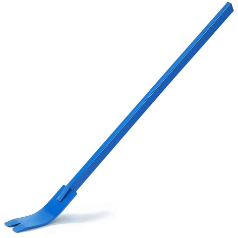 Beefy All Steel Crow Bar Nail Puller For Demolition And DIY Home Renovations Woodworking 56 Inch Pry Bar With Vibrant Blue Finish