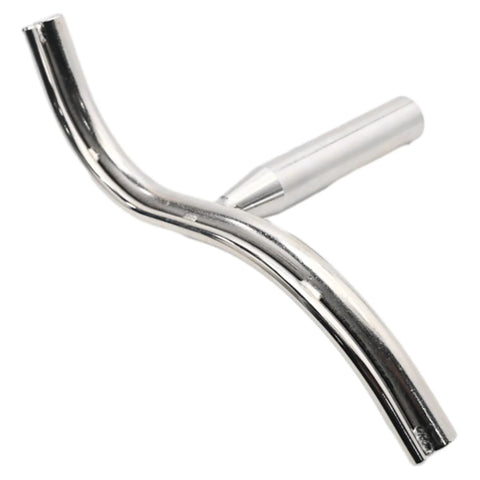 Chrome curved lathe tool rest with 1-inch post for woodturning lathes