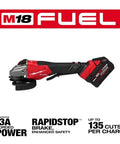 Pro Level Cordless Brushless Angle Grinder With Quick Stop Brake And Reliable Paddle Switch Packs 9000 Rpm on a workbench.