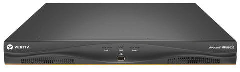 Workhorse 32 Port Kvm Switch With 8 Digital Paths And Dual Ac Power Supply Taa Approved front view showing ports and USB interface.