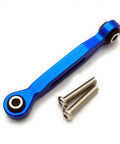 Rugged Aluminum Servo Steering Linkage Tie Rod 46mm For Traxxas XMAXX 1to5 And 1to10 MAXX Slash 8947 7747 Blue Upgrade blue aluminum 46mm tie rod with mounting screws