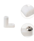 White Plastic Corner Brackets L Angles For Shelves And PCBs Smooth Surface Burr Free Joints Durable Shelf Support