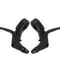 Two Pieces Two Finger Bicycle Brake Levers For Mechanical And Linear Pull Brakes Aluminum Alloy Adjustable V Brake Levers For Small Hands Black Kids Bike Accessory