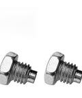 Two Piece Car Floor Jack Handle Bolts For 3 Ton To 4 Ton Horizontal Floor Jacks Pressure Rod Fixed Screws Heavy Duty High Strength Hydraulic Top Handle Bolts Replacement Auto Spare Accessories