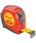 Exact Retractable Imperial Pocket Tape Measure With Nylon Coating, Self Adjusting End Hook, and Steel Belt Clip, 16 ft length