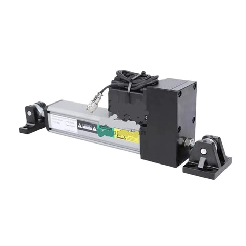 Pro Grade Servo Edge Position Web Guide System With Ultrasonic Sensor And EPC A12 Controller For Precise Web Guiding, Real Time Alignment, And Smooth Tension Control In High Speed Manufacturing Environments mounted with brackets