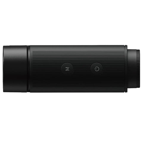 Kick Butt On The Greens With This Badass Golf Laser Range Finder Rig Featuring A Crisp 2 Color Oled Screen And Hybrid Pin Search Plus Continuous 3 Point Measurement Gear For Precise Distance Tracking In Black Gl04pro Model - side view of laser range finder showing buttons