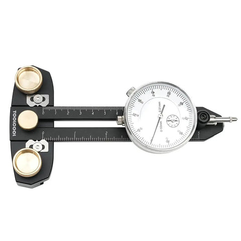 Table Saw Alignment Gauge And Thin Rip Jig Calibrator Dial Indicator 0-10 mm Range 0.01 mm Precision