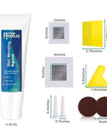 Two 4.23 Oz Fast Dry Putty Tubes Drywall Repair Kit With 2x2 Inch And 4x4 Inch Patch Mesh Dual Scrapers And Two Sandpapers Quick Dry Spackle For DIY Friendly Walls Ceilings And Plaster Crack Repair.
