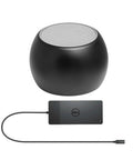 Thunderbolt USB C Docking Station With 130W Power Delivery Handles Quad 4K Displays Plug And Play With Included Top Shelf Bluetooth Speaker.